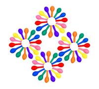 Warmhm 100pcs Neon Balloons Luminous Fluorescent Latex Balloons for Glow Dark Party Decorations for Indoor and Outdoor Celebrations Birthday Parties and Festivals