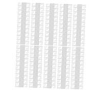 Warmhm 100pcs Self-Adhesive Plastic Hang Tabs with Strong Adhesion Transparent Round and Triangular Hooks for Home Office Car Easy Installation Multiuse Sticky Hanging Tabs
