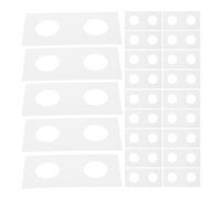 Warmhm 100pcs White Paper Organizer Coin Cardboard Holders for Coin Collecting
