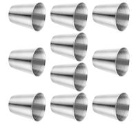 Warmhm 10Pcs 70Ml Stainless Steel Shot Cups for Spirits Drinking, Reusable Unbreakable Liquor Cups Suitable for Home, Outdoor Camping, Travel and Parties
