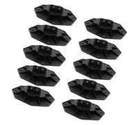 Warmhm 10pcs Adjustable Height Decking Support Feet Outdoor Plastic Composite Floor Pedestal Base for Leveling Uneven Ground