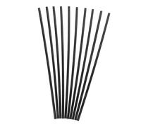 Warmhm 10PCS Black Polyoxymethylene Pom Plastic Rods High Hardness Turning Bars for Crafts DIY Engineering Model Making Solid Multifunctional Strips