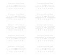 Warmhm 10pcs Fire Alarm Glass Plate Replacement Manual Call Point Switch Cover High Temperature Resistant for Emergency Fire Safety Use