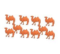Warmhm 10pcs Miniature Camel Figurines Resin Ornaments for Garden Decor Desktop and Patio Realistic Animal Statues for Planting and Home Decoration