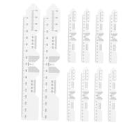 Warmhm 10pcs Optical Ruler for Eyeglass Fitting, Pupillary Distance Measuring Tool, Pvc, White, Quick Accurate Reading for Glasses, Home and Clinics