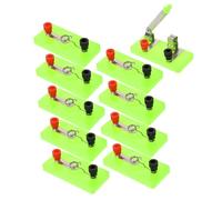 Warmhm 10Pcs Physics Lamp Holder Kit for Electrical Experiments Screw Base Light Holders for Classroom Science Projects Teaching for Students to Learn Electricity Basics