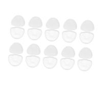 Warmhm 10pcs Portable Storage Box with Clip Holder and Bibs Dummy Holder, Stable Reuse Pp Cover for Carrying and Storing at Home, Simple Design for Baby and Mothers