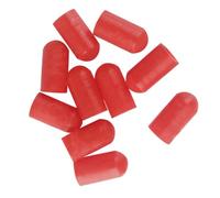 Warmhm 10pcs Silicone Drumstick Silent Tips Drum Stick Protectors Covers for Practice Mute Drum Stick Tips Protect Floors for Drumming Accessories Use in Homes Studios