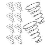 Warmhm 10pcs Stainless Steel Tower Springs for LED Flashlight Battery Contact Replacement Wire Diameter Conical Coil Springs with Secure Fit and Consistent Resilience for Tailcap Power