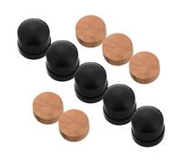 Warmhm 10pcs Trumpet Valve Repair Kit with Brass Valve Guards Trombone Cork Pads and Soft Rubber Bumpers Wind Instrument Spare Parts for Musical Instrument Maintenance