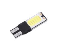 Warmhm 10Pcs Ultra-thin Cob LED Indicator Lamps Car License Plate Light High Power Wide-angle White Illumination Bulbs with Can-bus Compatibility and Plug Play Installation