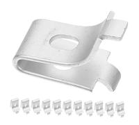 Warmhm 12pcs Aluminum Alloy Shelf Pegs with Adjustable Pilaster Clips and Glass Shelf Holders Bookshelf Bracket Clips for Cabinets Freezers