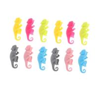 Warmhm 12pcs Chameleon Wine Glass Charms Drink Markers Iridescent Wine Stem Charms