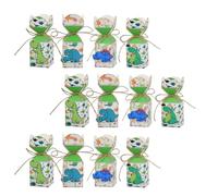 Warmhm 12pcs Dinosaur Candy Box 3d Dinosaur Shape Light Green Paper Boxes Practical Biodegradable 250g White Cardboard for Shower