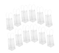 Warmhm 12pcs Ice Wine Tote Bag Freezer Bag Handle for Party Outdoor Sparkling Wine Cold Beer Chilled Beverages Iced Drinks