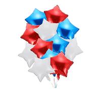 Warmhm 12PCS Independence Day Star Foil Balloons Red Patriotic Decor for July Celebrations Versatile Party Decorations for Various Events