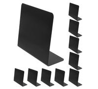 Warmhm 12pcs Matte Black Mini Chalkboard Signs L-shaped 100x76mm Reusable Tabletop Menu Boards for Coffee Bars Cafés Food Labeling and Party Place Cards