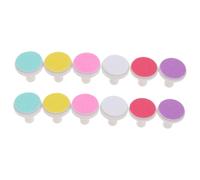 Warmhm 12Pcs Nail Trimming Tool Safe Electric Nail File Pads for Newborns Ergonomic Design Compact and Lightweight Gentle Grinding Heads