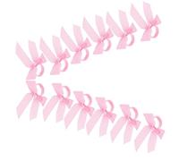 Warmhm 12pcs Pink Gingham Bow Napkin Rings Elegant Ribbon Buckle for Shower Table Setting Versatile Wine Charms and Candle Holder Decorations and Use Party Accessory