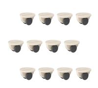 Warmhm 12pcs Self-adhesive Storage Box Wheel with Double Wheel Design, Plastic and Acrylic Adhesive Material, No Sticking Marks, more Stable Centre of Gravity for Easy Moving Furniture