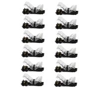Warmhm 12pcs Type Wire Connectors Transparent Compact Electrical Terminal Clasp No Wire Stripping Required Safe Low Voltage Splice Connectors with Storage Box