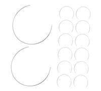 Warmhm 15pcs Dreamcatcher Rings Wreath Wire Frame Half-circle Iron Craft Hoops Silver Space Enhancing Creative DIY Potential Handmade Presents
