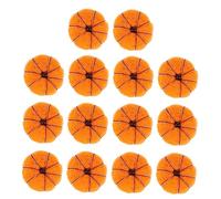 Warmhm 15pcs Handmade Wool Felt Pumpkin Pendants Mini Pumpkins for Halloween and Christmas Decoration DIY Wreath Supplies Orange Felted Hanging Ornaments