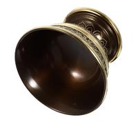 Warmhm 1pc Brass Ritual Cup for Buddhist Water Supply Decorative Temple Cup Elaborate Compact and Practical Offering Bowl for Home and Temple Use