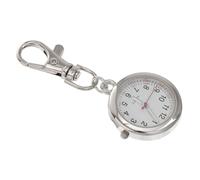 Warmhm 1pc Casual Pocket Watch for Nurses Portable Fob Watch with Key Ring Durable and Practical Hanging Design for Easy Timekeeping Health Care Settings Random Color