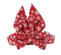 Warmhm 1pc Christmas Decorative Pet Collar with Bow Tie Buckle Design Safety Collar for Cats Dogs Cozy Lightweight for Holiday Parties Adorable Festive Accessory
