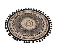 Warmhm 1pc Cotton Linen Cushion Decorative Table Vase Mat Plate Pad Handmade Cotton Coasters Woven Coasters Plate Coaster for Drinks Natural Wicker Numb Bowl Mat Jute