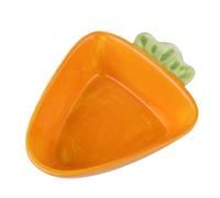 Warmhm 1Pc Creative Carrot Shaped Pet Bowl for Animals Easy to Clean Hamster Food and Water Feeder Cute Design for Cats Rabbits and Puppies Durable and Fun Eating