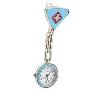 Warmhm 1Pc Creative Triangle Nurse Pocket Watch Durable Clip Design Water Resistant Quartz Watch for Nurses Doctors and Medical Professionals Stylish