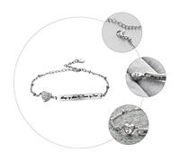 Warmhm 1Pc Lettering Decor Bracelet for Women for Sister and Friends Simple Easy to Wear Wrist Jewelry Birthday and Festival