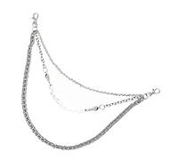 Warmhm 1Pc Skull Pant Chain for Men Durable Hip Hop Trouser Accessory Stylish Dancing Waist Chain White for Fashion Lovers