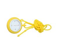 Warmhm 1PC Small Round Nurse Watch Cute Yellow Silicone Quartz Hanging Watch with Dial Design for Nurses Practical Timepiece for Daily Use