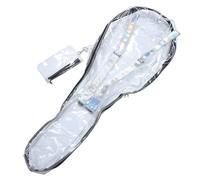 Warmhm 1Pc Transparent Guitar Bag Portable Backpack with Double Straps for Acoustic Guitars Convenient Musical Instrument Storage Pouch Durable Design for Easy Carrying