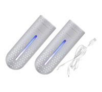 Warmhm 1Pcs Boot Dryer Electric Shoe Drying Tool for Home Travel Premium Footwear Dryer Convenient Odor Remover Fits Shoe Materials White USB with UV Light