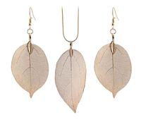 Warmhm 1Set Golden Neck Chain Ear Dangles Ear Drops for Women Contemporary Fashion for Parties Banquets Everyday Wear