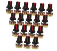 Warmhm 2 boxes Audio Potentiometer Replacement Kit with Knob Caps for Guitar and Electronics Each for Easy Repairs and Precise Control Various Projects