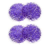 Warmhm 2 Pairs Cooling Gel Eye Pads Purple Hot Cold Compress Eye Mask for Home Use Summer Relief and Dryness