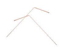Warmhm 2 Pcs Copper Dowsing Rods Lightweight Portable Flexible Water Divining Sticks for Treasure Hunting Geological Exploration and Irrigation Detection Probe Tools