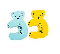 Warmhm 2 Pcs Eva Koala Shaped Door Pinch Guard Kids Finger Protection Self Adhesive Door Stopper Thicken Design Random Color