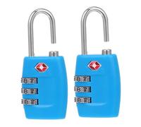 Warmhm 2 Pcs TSA Approved Metal Combination Locks for Luggage and Lockers Lightweight Travel Password Padlocks with Resettable Code Metal and Material Security Locks for Suitcases
