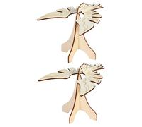 Warmhm 2 Sets DIY Wood Balance Birds with Stand Educational Physics Science Kits for Adults Gravity Experiment Easy Assembly Stem Learning Model