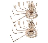 Warmhm 2 Sets DIY Wooden Solar System Model Kit for Realistic Nine Planets Puzzle Stem Science for School Projects Home Display and Space Learning