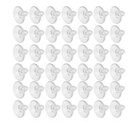 Warmhm 200pcs 19mm PVC Suction Cups Mushroom Head Glass Table Suction Pads for Home Decoration and Window Organization