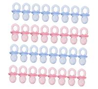Warmhm 200PCS Mini Acrylic Pacifiers Table Scatter Decor for Showers and Gender Reveal Parties Lightweight and Effortless Setup for Boys and Celebrations