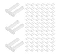 Warmhm 200pcs Rimless Glasses Plastic Plugs Glasses Fixing Supplies Double Plug for Rimless Eyeglasses Eyewear Repair Sleeves for Shop and Home Use