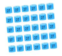 Warmhm 200pcs Round Plastic Rings for Clothing Hangers with Clear Markings Label Hanger Clips for Retail Stores and Wardrobes Efficient Apparel Identification Tags